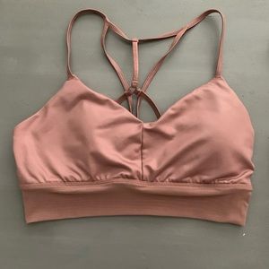 Alo lavish bra in mauve pink